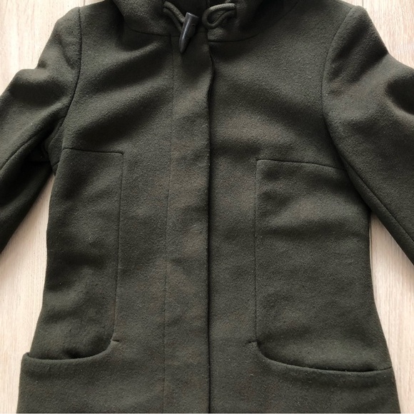 Aritzia Babaton Pearce Wool Cashmere Coat in Dark Olive Green - Picture 7 of 13